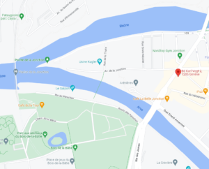 Plan d'accès à l'Association découvrir - Genève