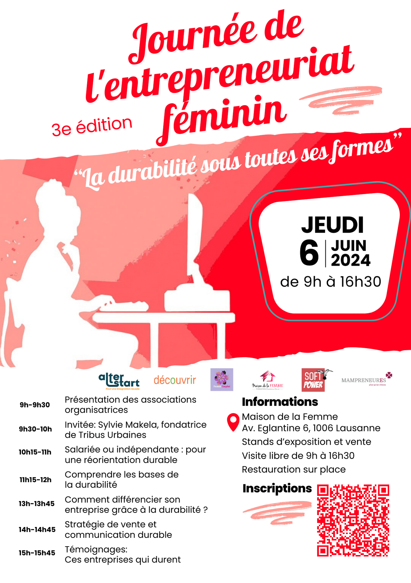 3e édition de la Journée de l'entrepreneuriat féminin à Lausanne, 2024