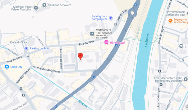 Localisation Association découvrir - Sion, Valais