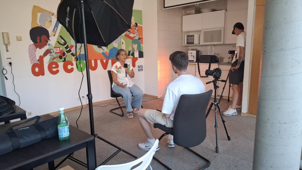 Rocio Restrepo, fondatrice et directrice de l’Association découvrir, lors d’une interview pour Ciel Ouvert à Genève